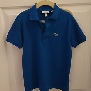 Boys Lacoste short sleeved polo shirt